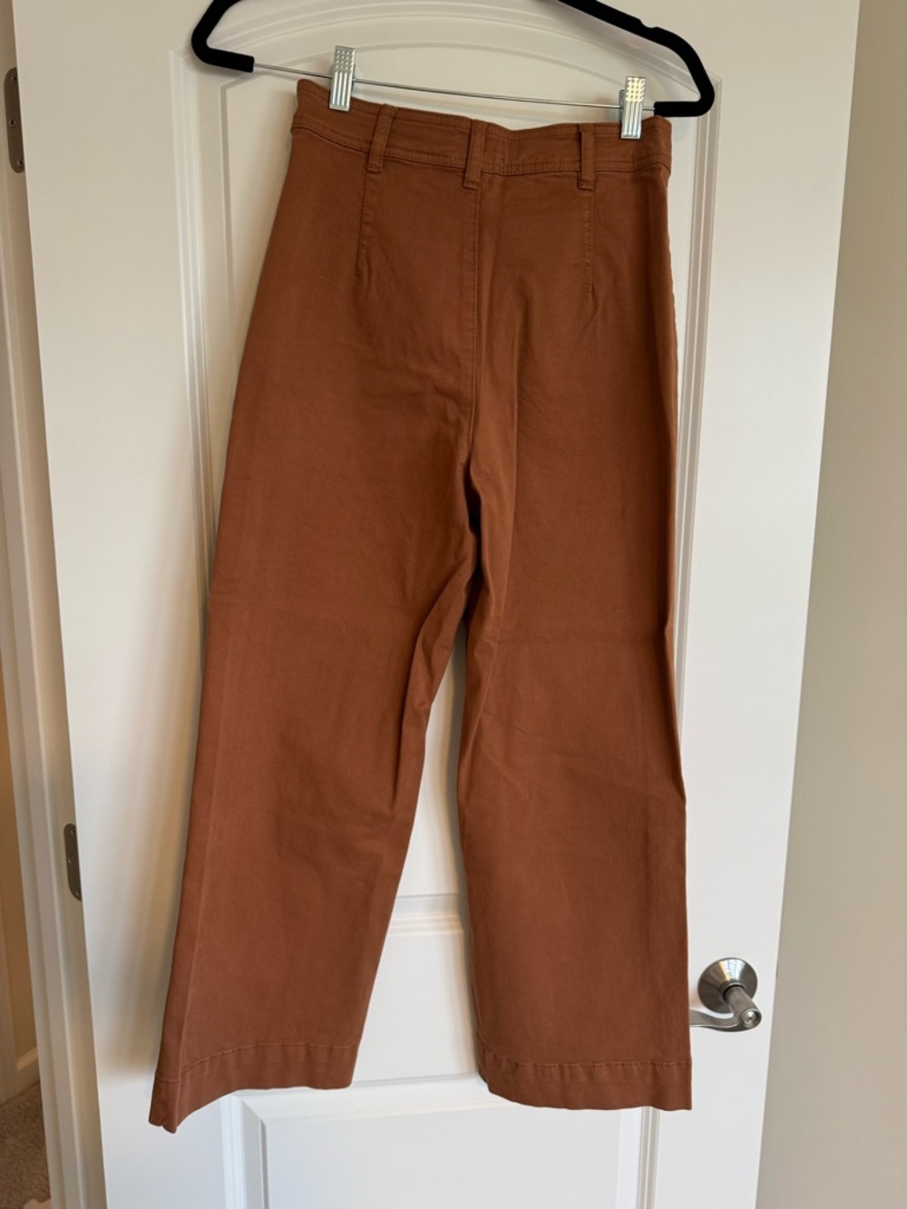 Marine Layer Wide Leg Pants in Rust - Picture 3 of 6